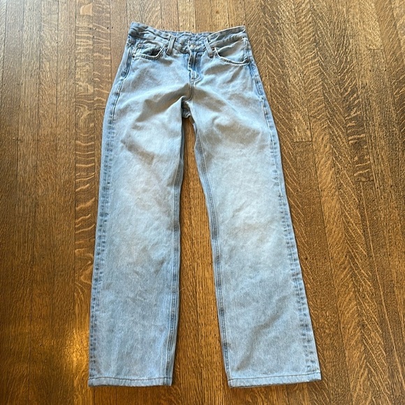 Zara Jeans Full Length straight leg Jean size 4 - Picture 1 of 9